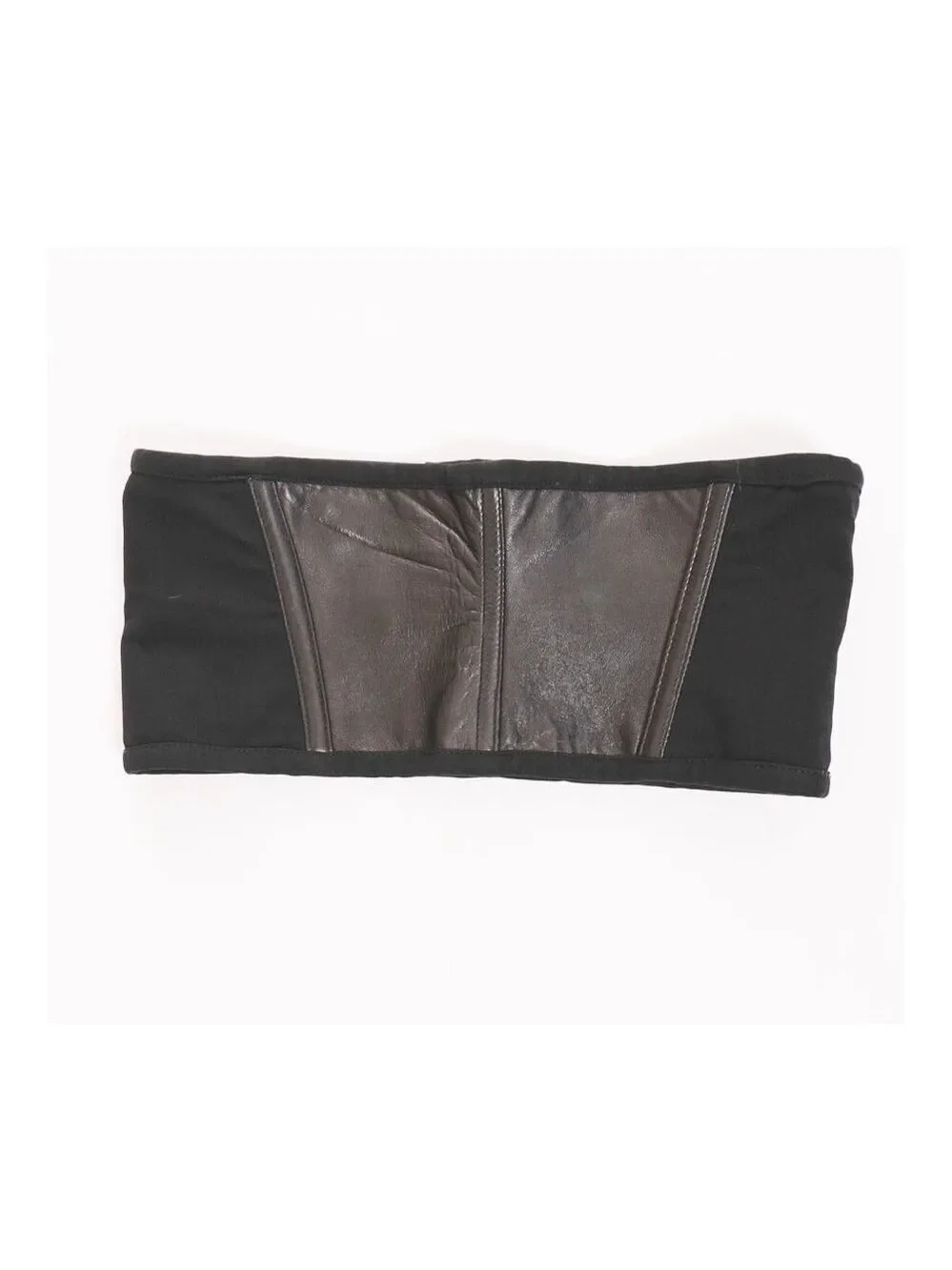 GIANNI VERSACE Vintage Black‎ High Waist Wide Leather Belt